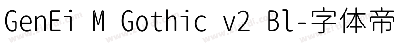 GenEi M Gothic v2 Bl字体转换